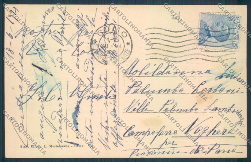 Como Città cartolina LQ1424 – retro