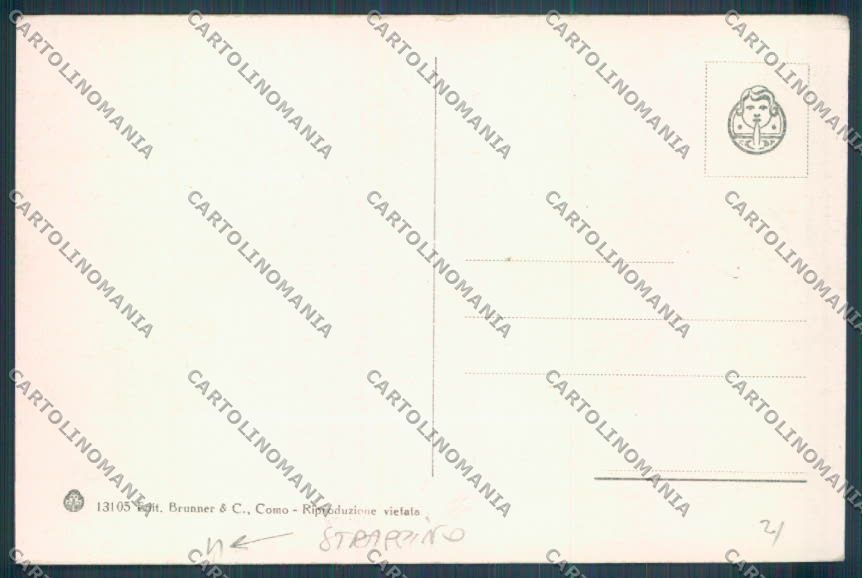 Como Lago di Battello STRAPPINO cartolina LQ1442 – retro