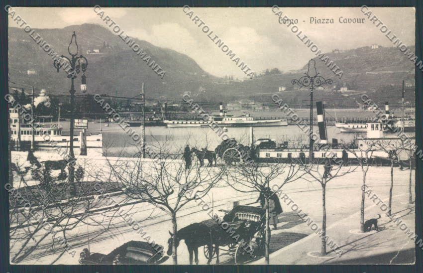 Como Città Carrozza PIEGHINA cartolina LQ1455 – fronte