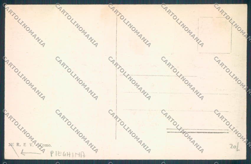 Como Città Carrozza PIEGHINA cartolina LQ1455 – retro