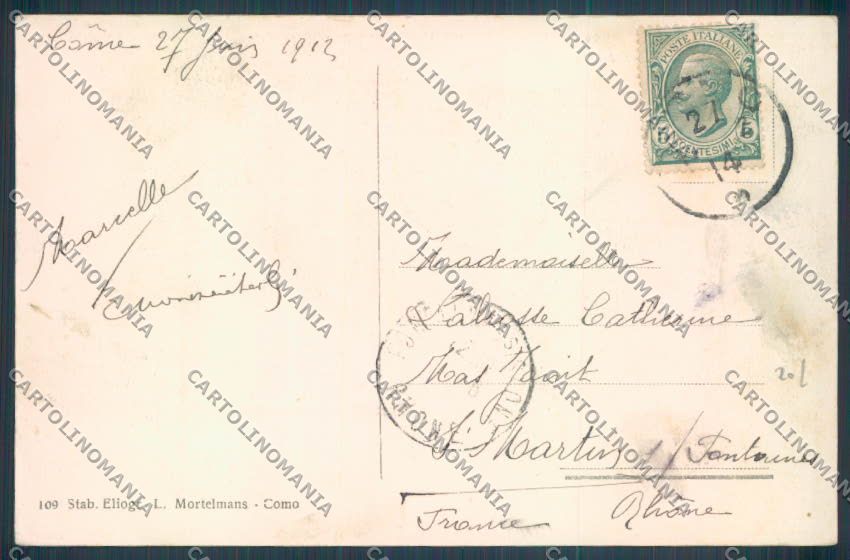 Como Città Battello cartolina LQ1459 – retro