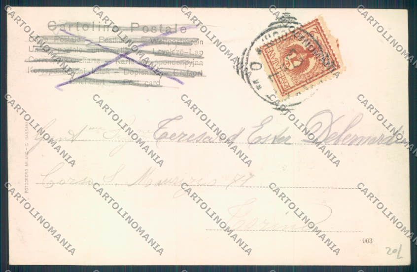 Como Città Battello cartolina LQ1476 – retro