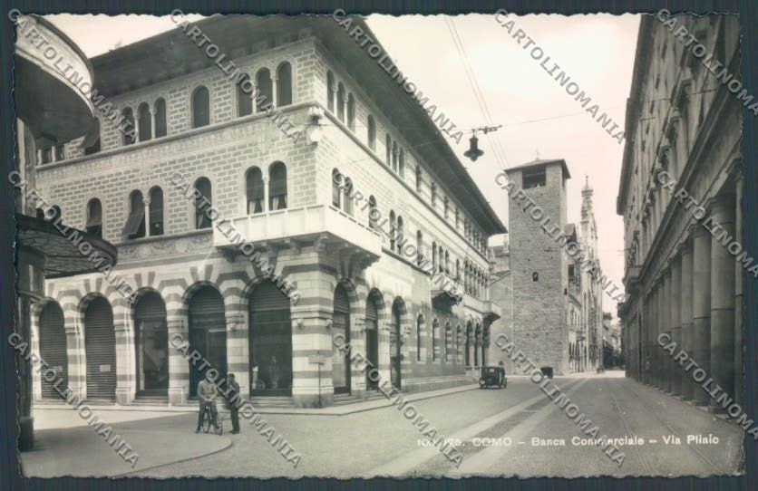 Como Città Banca Foto cartolina LQ1497 – fronte