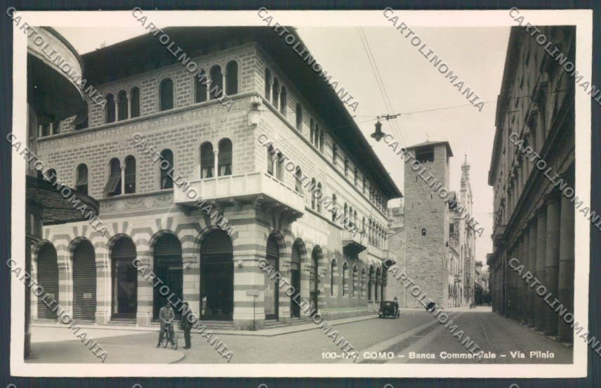 Como Città Banca Foto cartolina LQ1500 – fronte