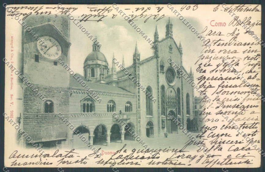 Como Città RILIEVO cartolina LQ1502 – fronte