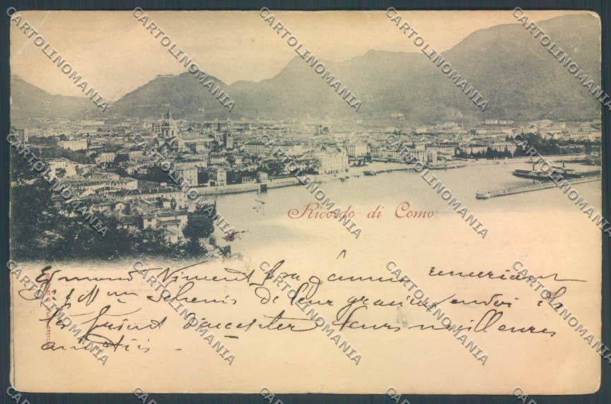 Como Città PIEGHINE STRAPPO cartolina LQ1504 – fronte