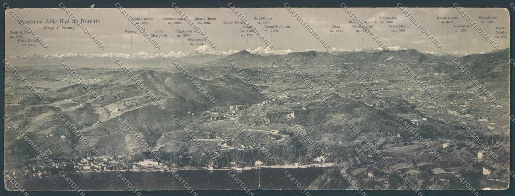 Como Città Doppia cartolina LQ1516 – fronte