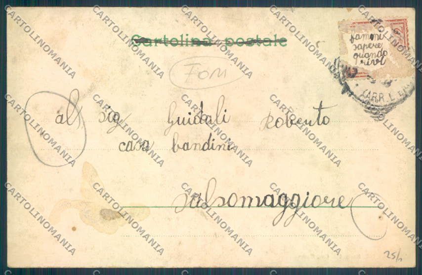 Como Città FORI cartolina LQ1521 – retro