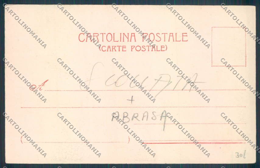 Como Città SCOLLATA ABRASA cartolina LQ1545 – retro