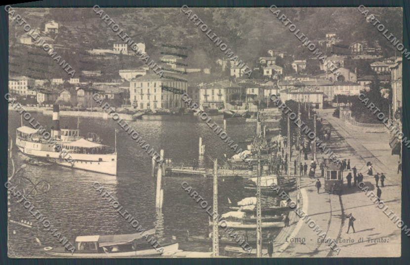 Como Città Battello SCOLLATA cartolina LQ1552 – fronte
