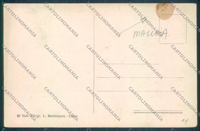 Como Brunate MACCHIA cartolina LQ1570 – retro