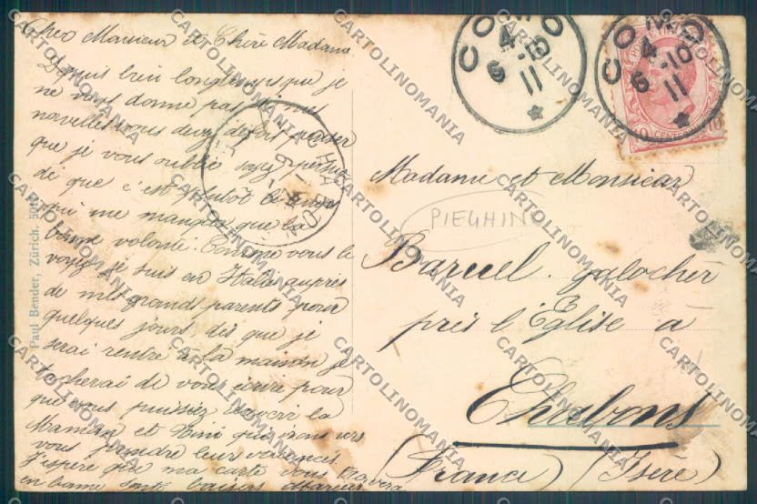 Como Città PIEGHINE cartolina LQ1571 – retro