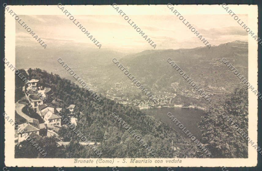 Como Brunate Saluti da cartolina LQ1572 – fronte