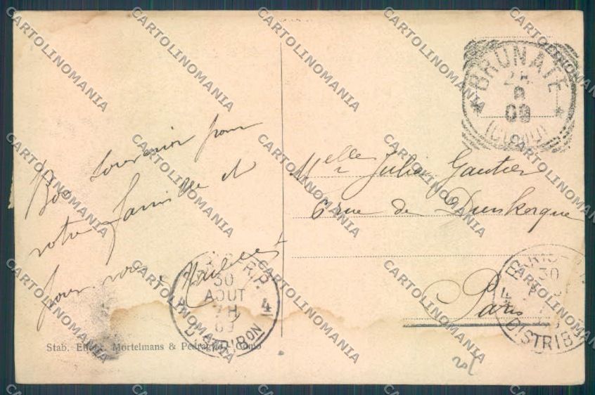 Como Brunate cartolina LQ1592 – retro