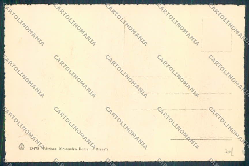 Como Brunate cartolina LQ1595 – retro