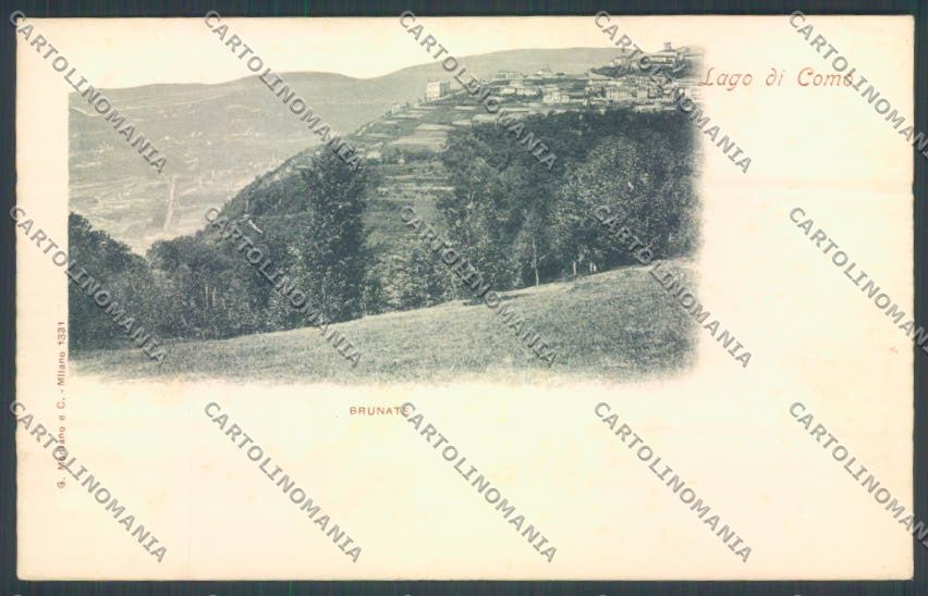 Como Brunate cartolina LQ1607 – fronte