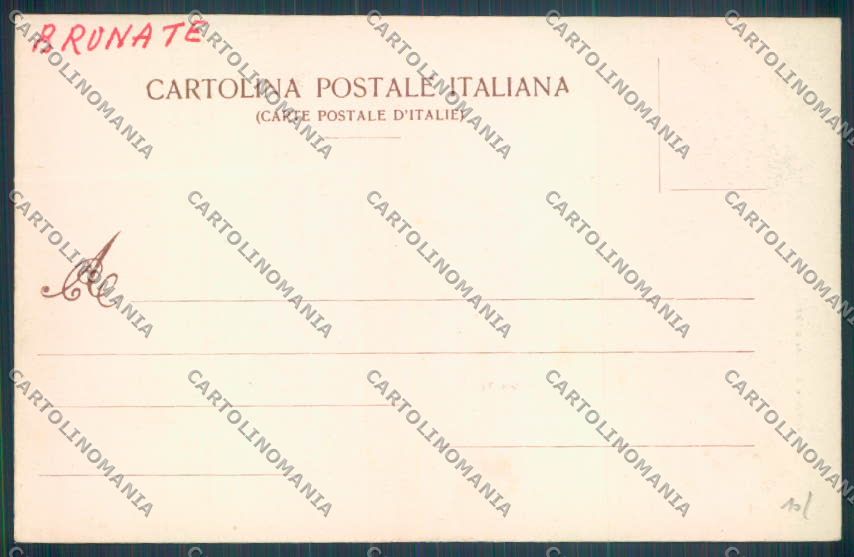 Como Brunate cartolina LQ1607 – retro