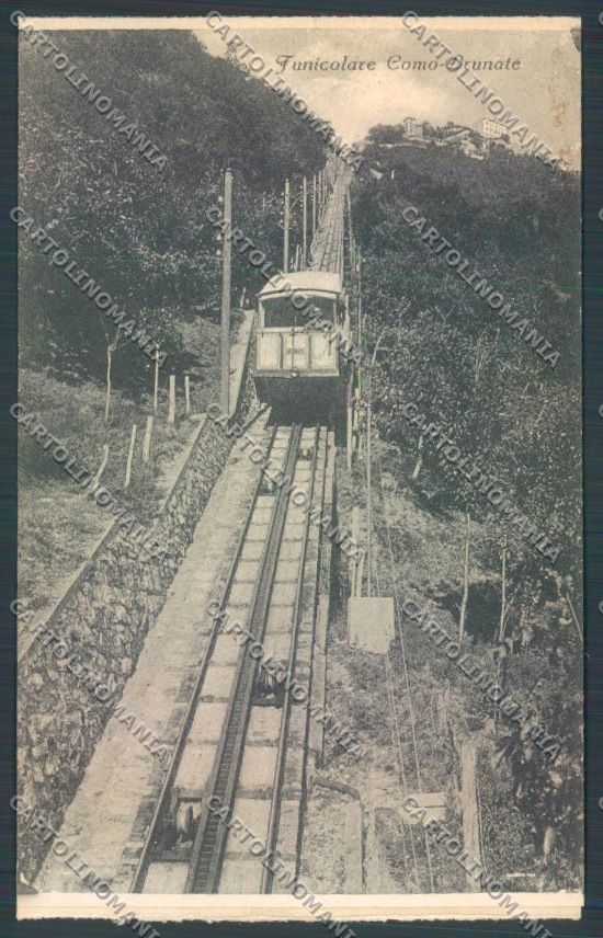 Como Brunate Funicolare cartolina LQ1618 – fronte