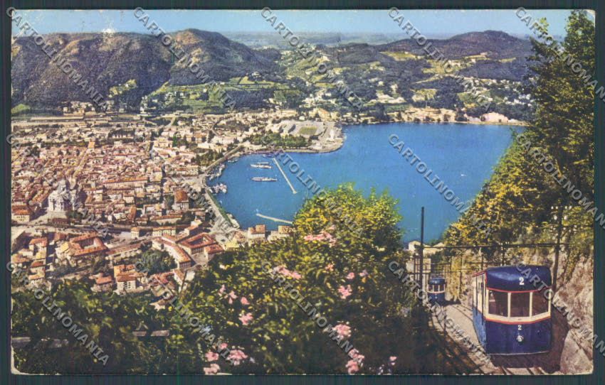 Como Brunate Funicolare cartolina LQ1622 – fronte