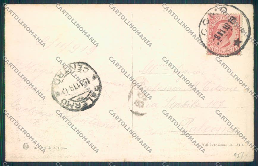 Como Brunate Funicolare cartolina LQ1627 – retro