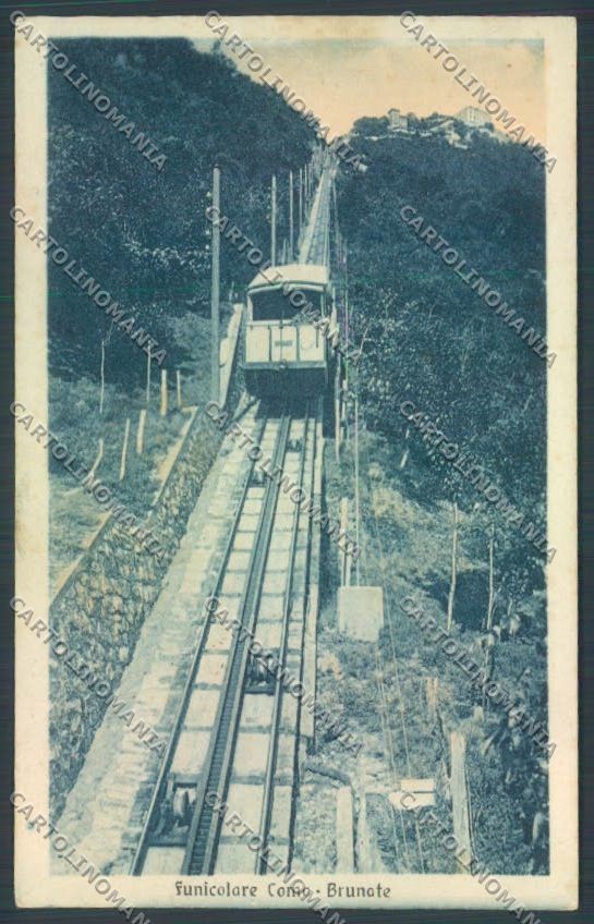 Como Brunate Funicolare cartolina LQ1629 – fronte
