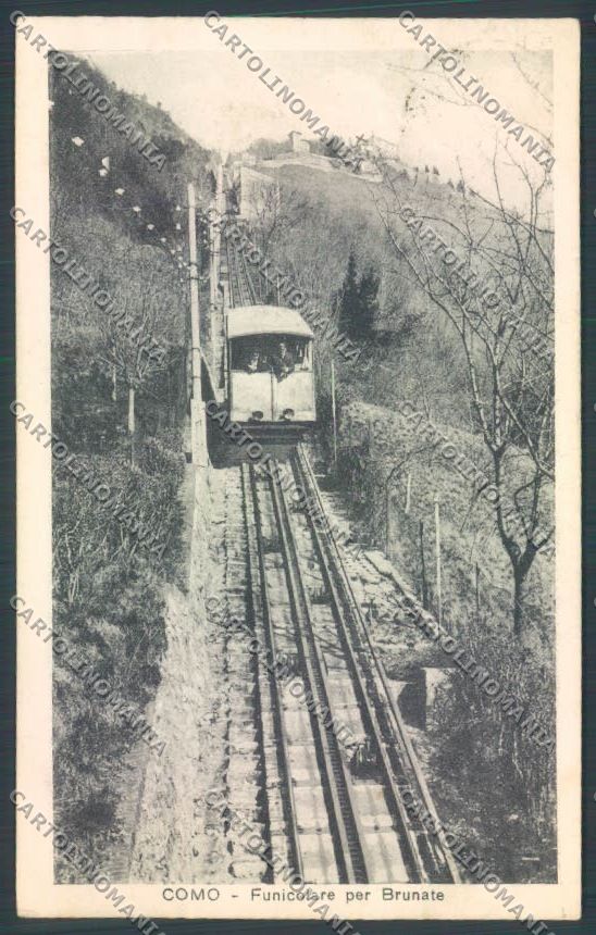 Como Brunate Funicolare cartolina LQ1635 – fronte
