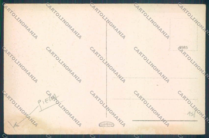 Como Brunate Funicolare PIEGA cartolina LQ1638 – retro