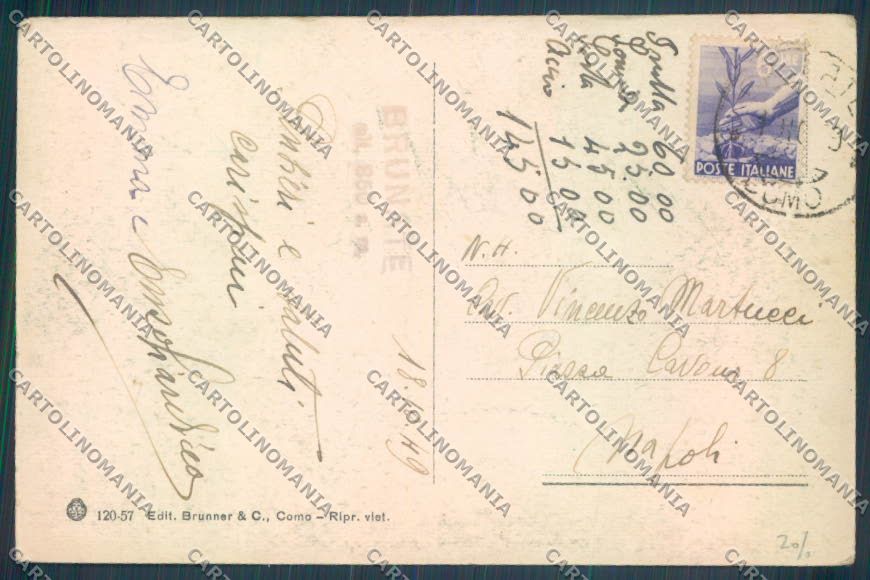 Como Città Funicolare cartolina LQ1643 – retro
