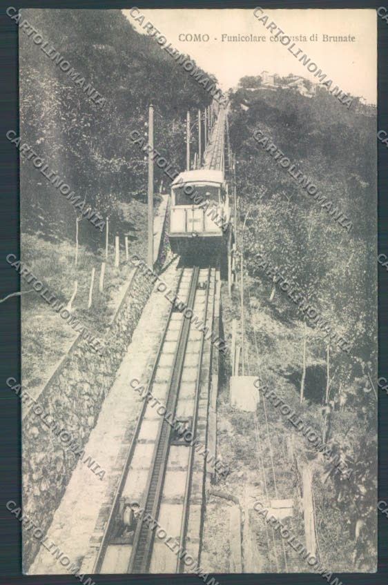 Como Brunate Funicolare cartolina LQ1646 – fronte