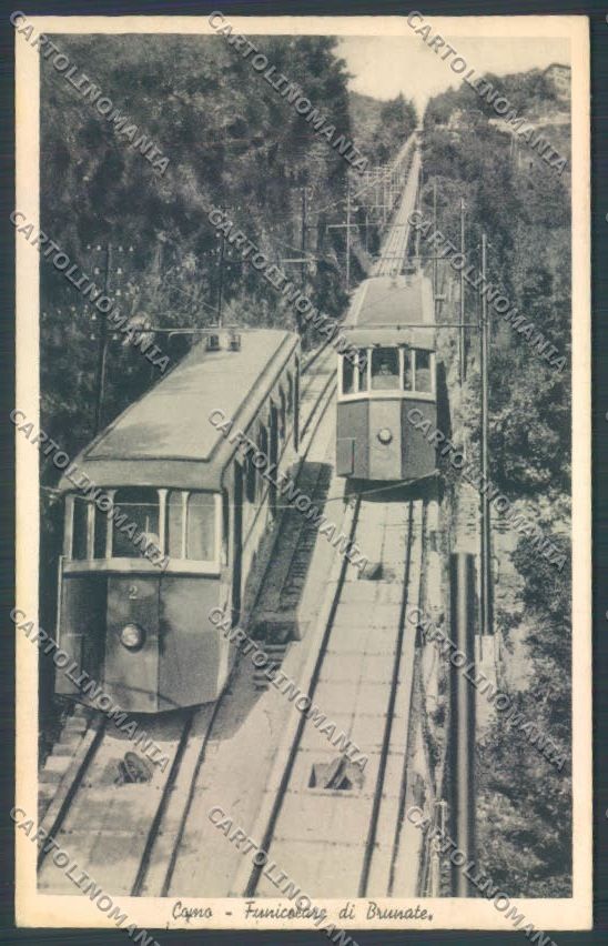 Como Brunate Funicolare cartolina LQ1649 – fronte