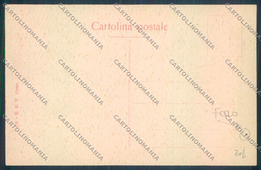 Como Brunate Funicolare FORO cartolina LQ1650 – retro