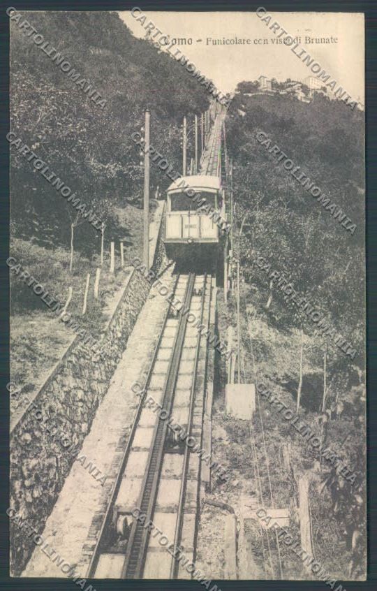 Como Brunate Funicolare cartolina LQ1657 – fronte