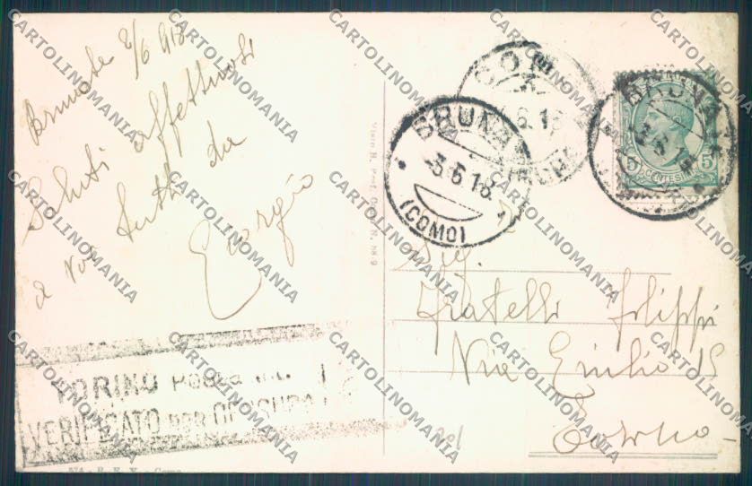 Como Brunate Funicolare cartolina LQ1659 – retro