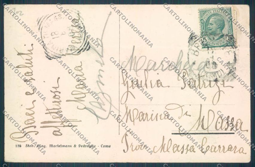 Como Brunate Funicolare cartolina LQ1660 – retro