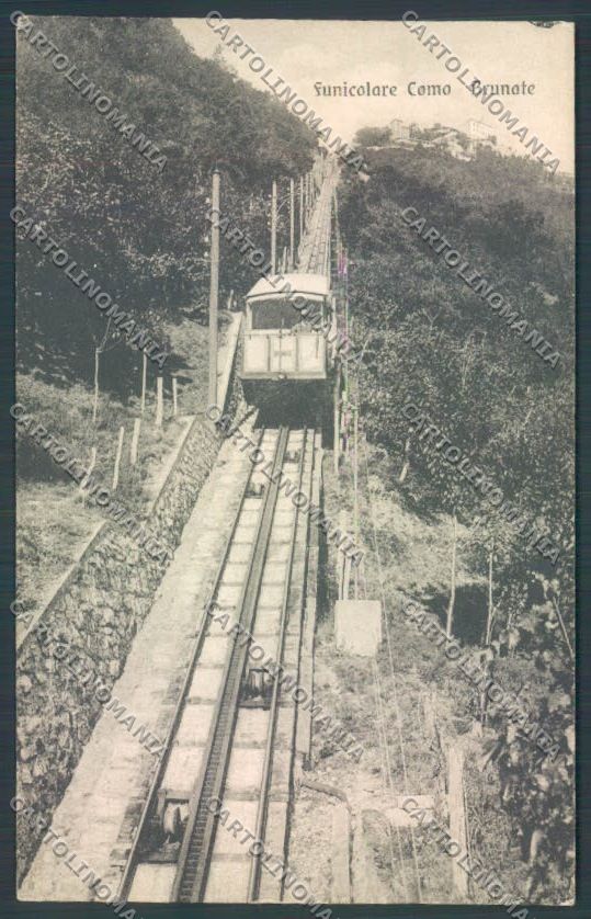 Como Brunate Funicolare cartolina LQ1661 – fronte