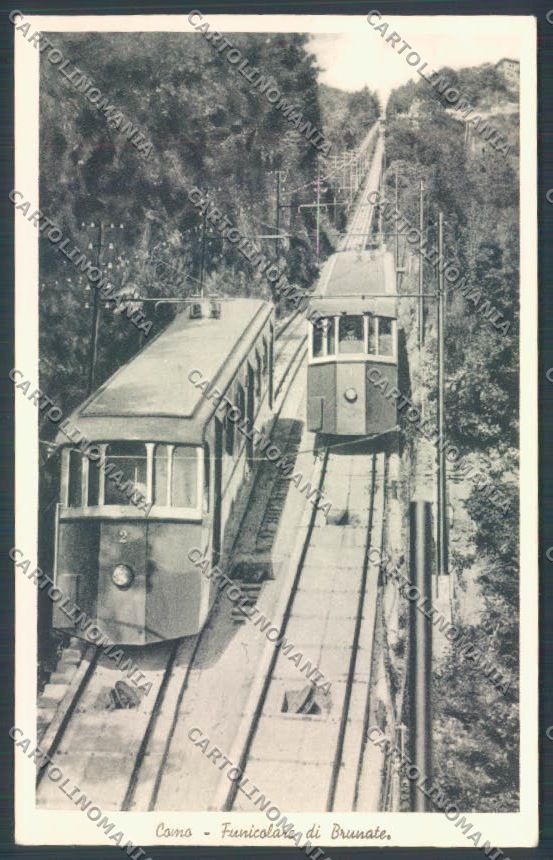 Como Brunate Funicolare cartolina LQ1665 – fronte