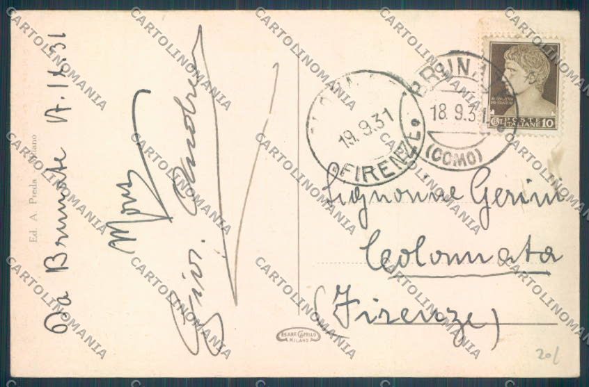 Como Brunate Funicolare cartolina LQ1666 – retro