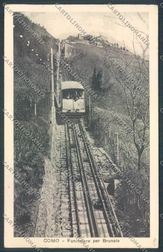 Como Brunate Funicolare cartolina LQ1667 – fronte