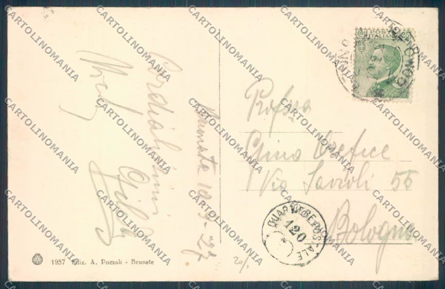 Como Brunate Funicolare cartolina LQ1669 – retro