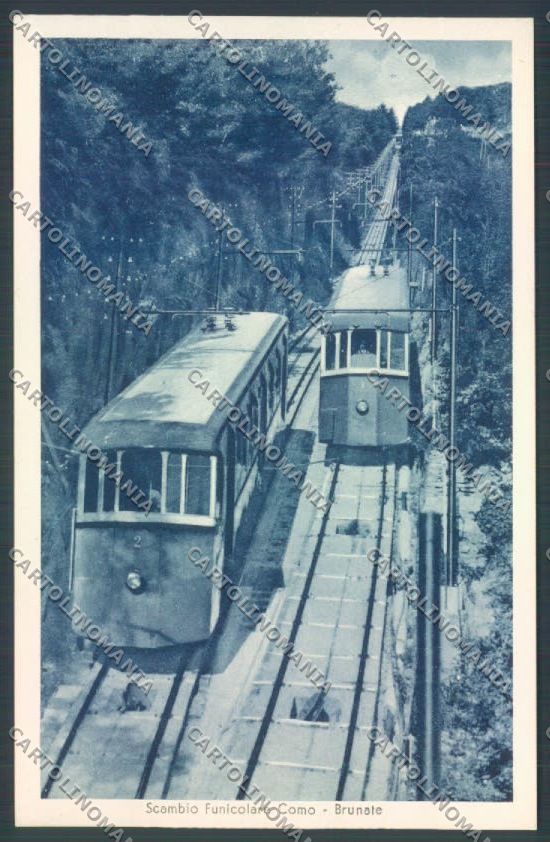 Como Brunate Funicolare cartolina LQ1673 – fronte