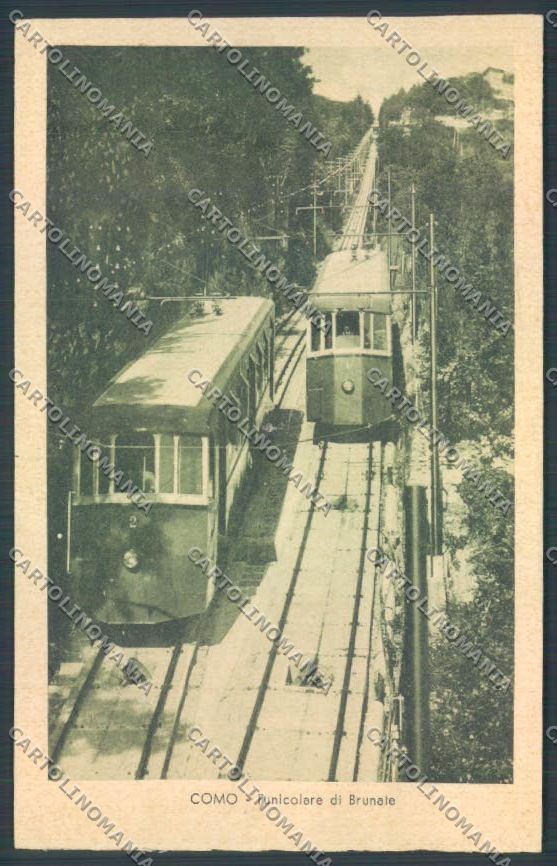Como Brunate Funicolare cartolina LQ1674 – fronte