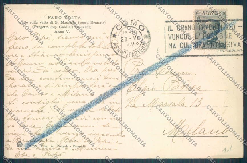 Como San Maurizio cartolina LQ1688 – retro