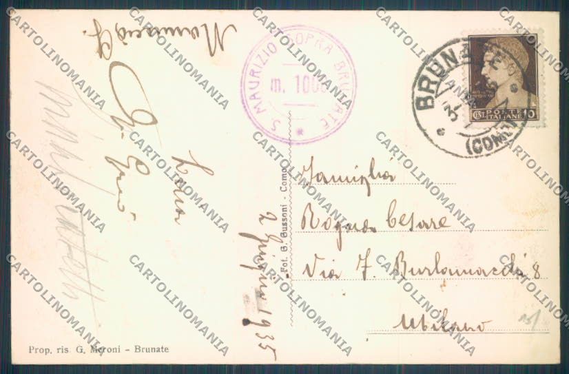 Como San Maurizio cartolina LQ1693 – retro