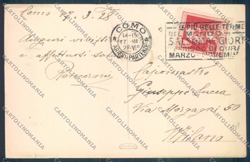 Como San Maurizio cartolina LQ1707 – retro