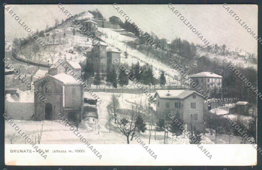 Como San Maurizio Nevicata ABRASA cartolina LQ1719 – fronte