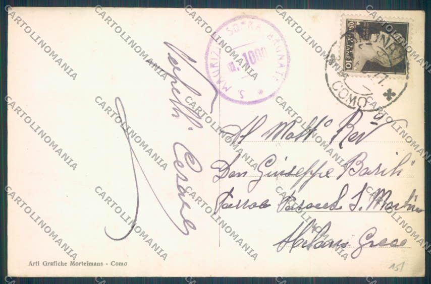 Como San Maurizio Foto cartolina LQ1736 – retro
