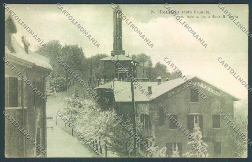 Como San Maurizio Nevicata cartolina LQ1748 – fronte