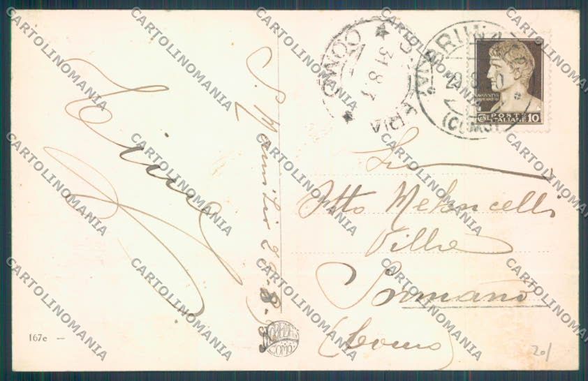 Como San Maurizio Nevicata cartolina LQ1748 – retro