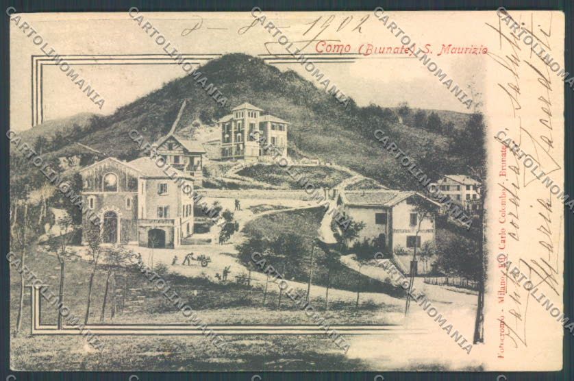 Como San Maurizio PIEGHINA cartolina LQ1755 – fronte