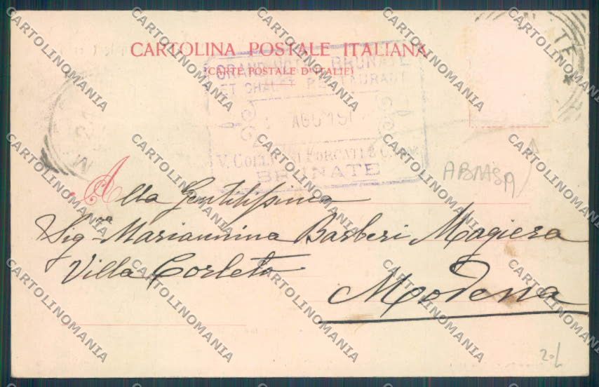 Como San Maurizio ABRASA cartolina LQ1774 – retro